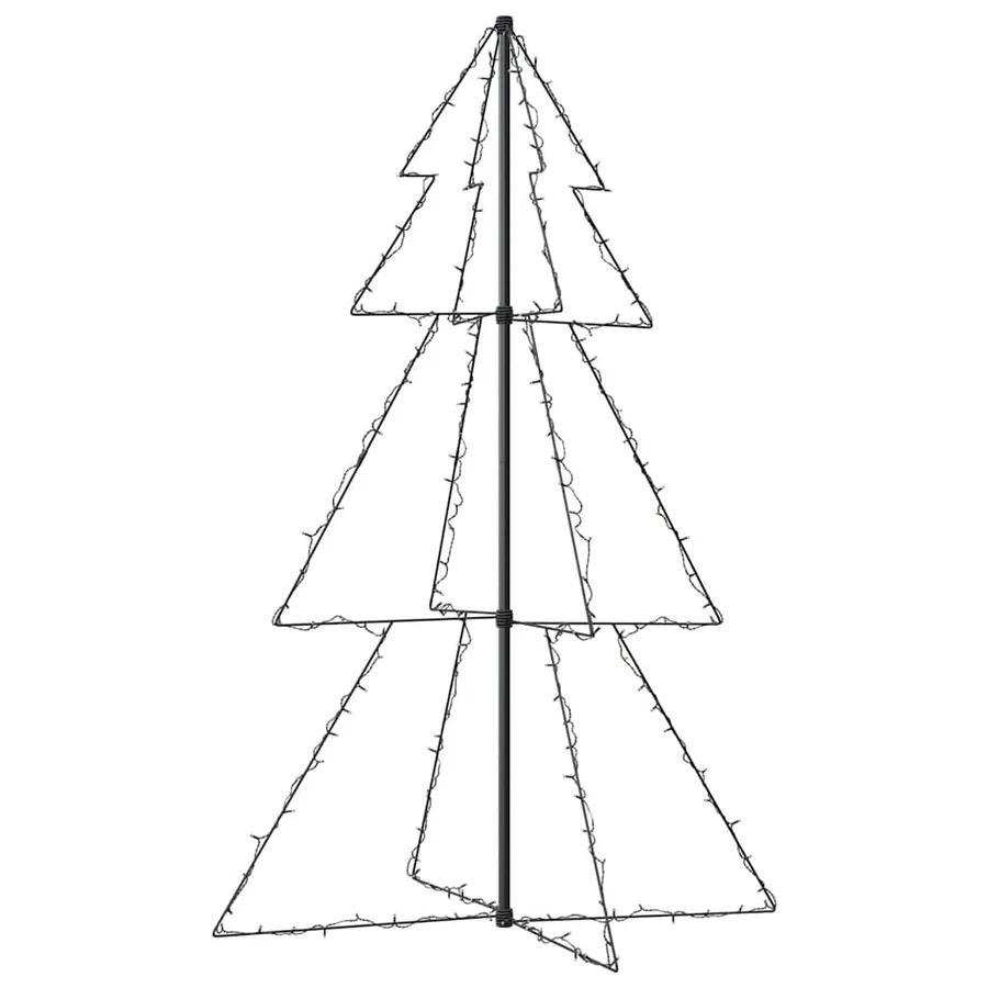 Arbre de Noël cône 200 LED d'intérieur/d'extérieur 98x150 cm - 5