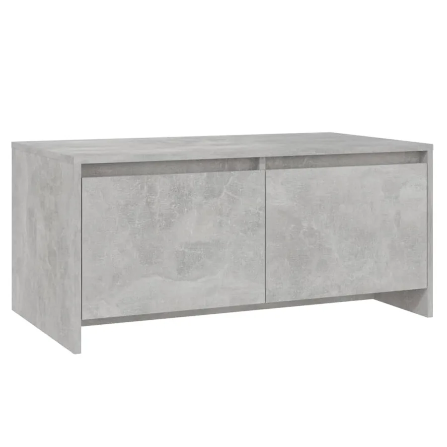 Table basse gris béton 90x50x41,5 cm bois d'ingénierie - 2