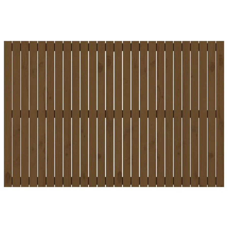 Tête de lit murale Marron miel 166x3x110 cm Bois massif de pin - 4
