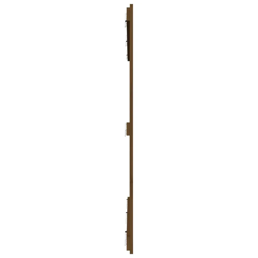 Tête de lit murale Marron miel 166x3x110 cm Bois massif de pin - 5