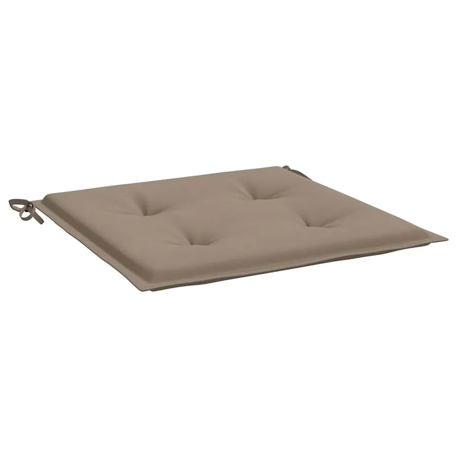 Coussins de chaise de jardin lot de 2 taupe 50x50x4 cm - 5