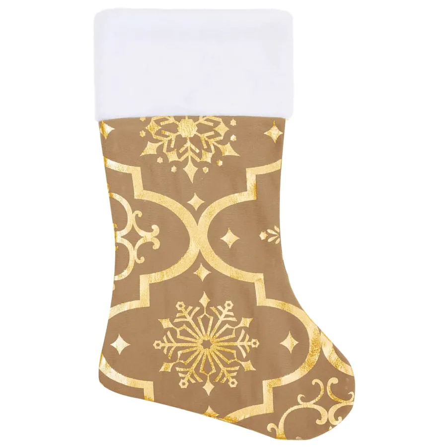 Jupe de sapin de Noël de luxe avec chaussette Jaune 150cm Tissu - 4
