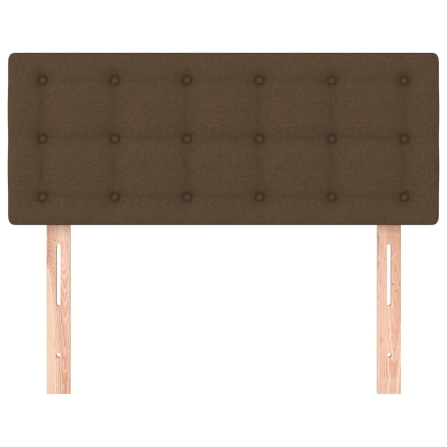 Tête de lit Marron Foncé 100x5x78/88 cm Tissu - 3