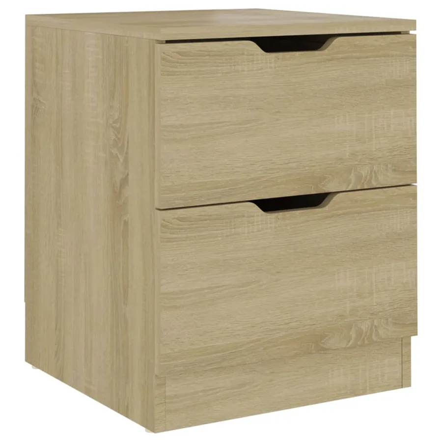 Table de chevet chêne sonoma 40x40x50 cm bois d’ingénierie - 2