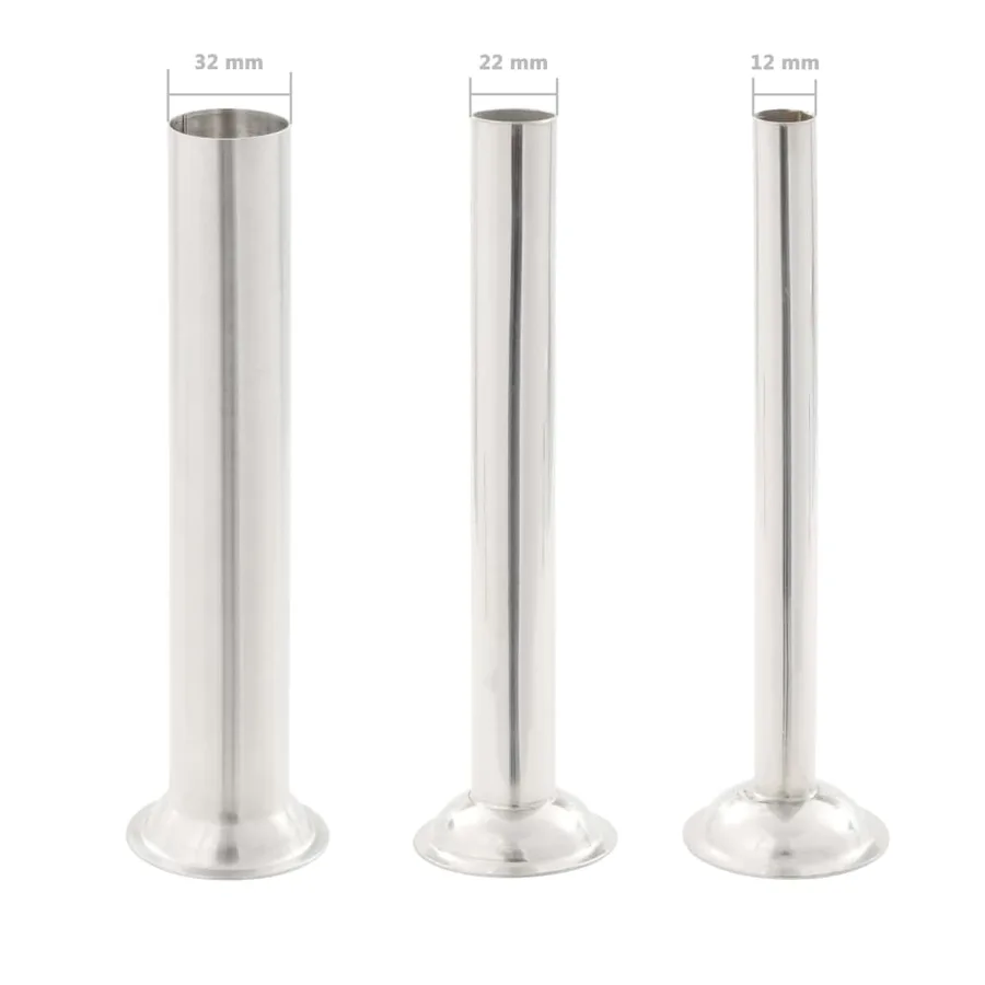 Poussoir à saucisse manuel Argenté 15 L Acier inoxydable - 9