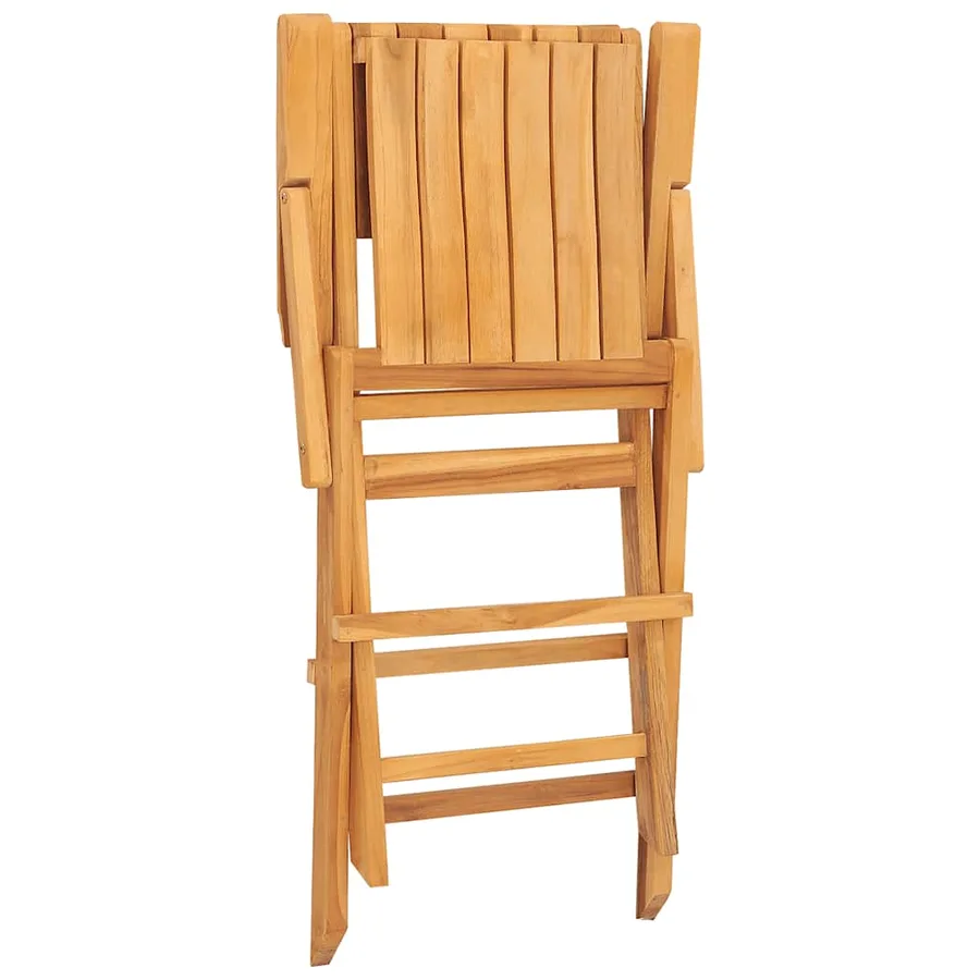 Chaises de jardin pliantes lot de 6 55x62x90cm bois massif teck - 2