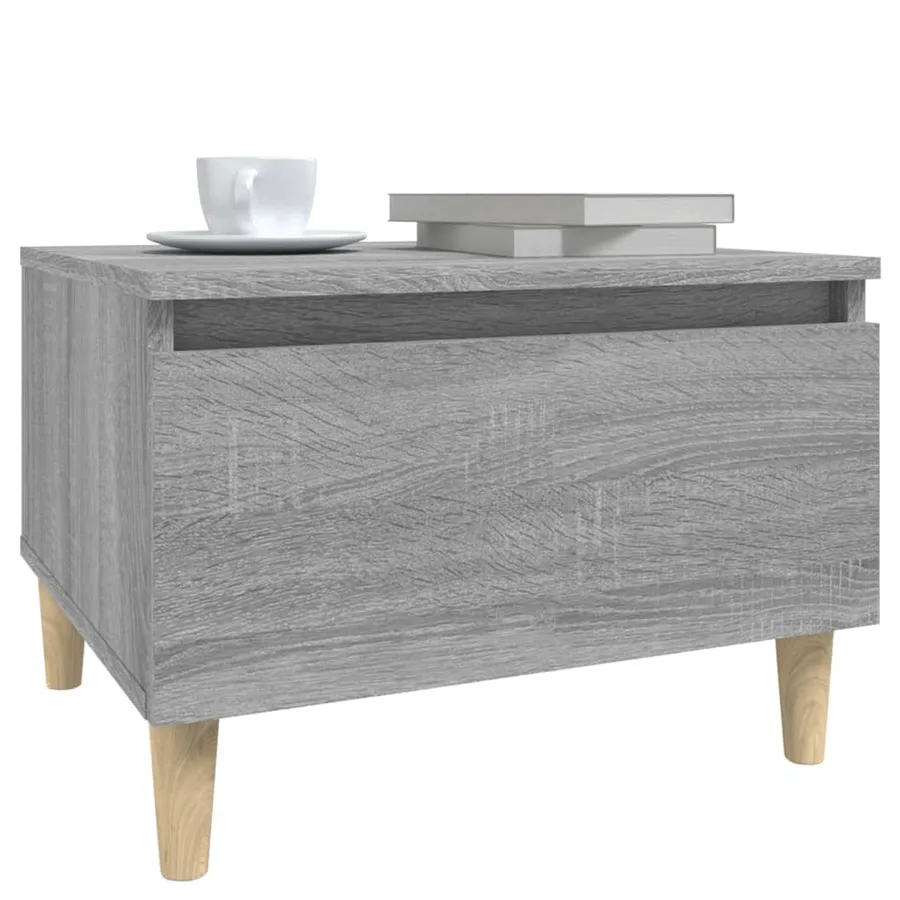 Table d'appoint Sonoma gris 50x46x35 cm Bois d'ingénierie - 4