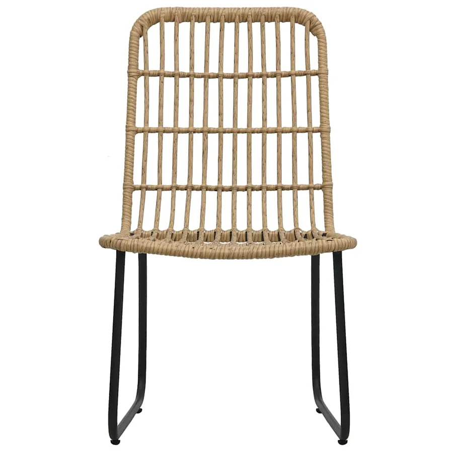 Ensemble à manger d'extérieur 5 pcs résine tressée et verre - 8