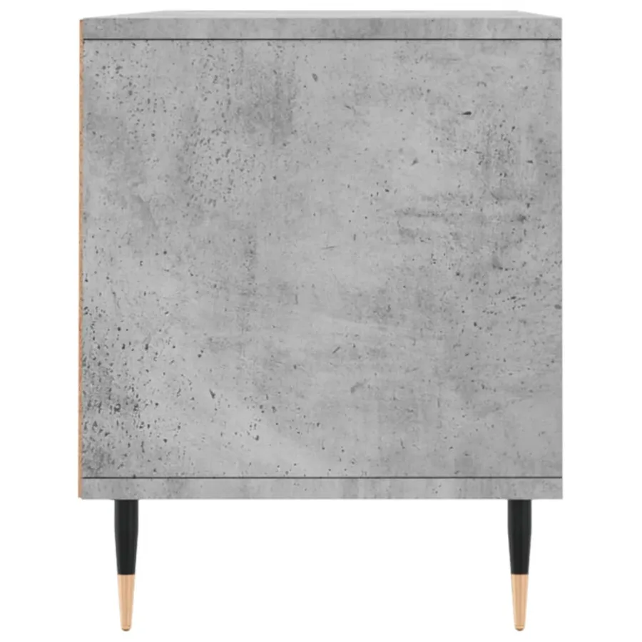 Meuble TV gris béton 100x34,5x44,5 cm bois d'ingénierie - 7