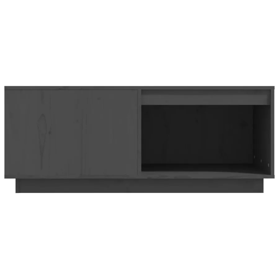 Table basse Gris 100x101x40,5 cm Bois massif de pin - 5