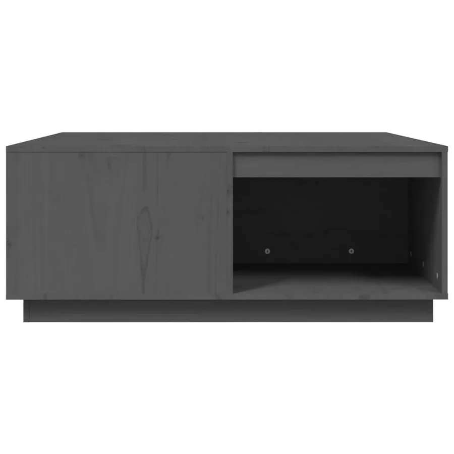 Table basse Gris 100x101x40,5 cm Bois massif de pin - 6