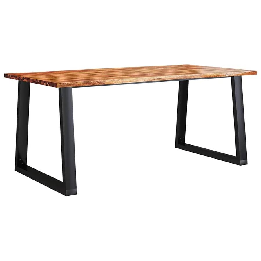 Table à manger 180x90x75 cm bois d'acacia solide à bord vif - 2