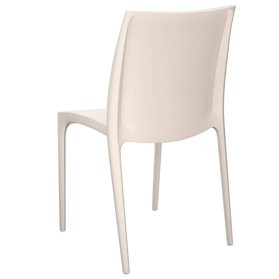 Chaises de jardin lot de 2 crème 50x46x80 cm polypropylène - 6