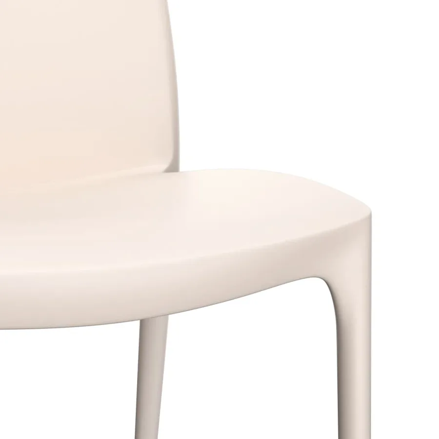 Chaises de jardin lot de 2 crème 50x46x80 cm polypropylène - 7