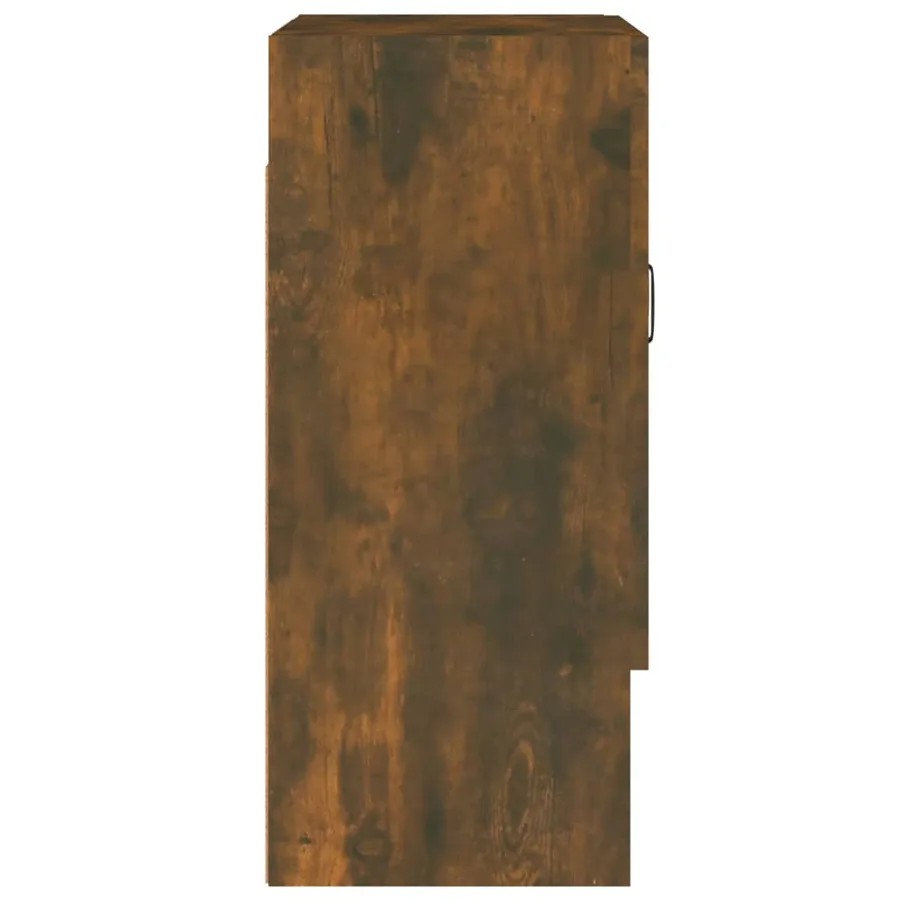 Armoire murale Chêne fumé 60x31x70 cm Bois d'ingénierie - 6