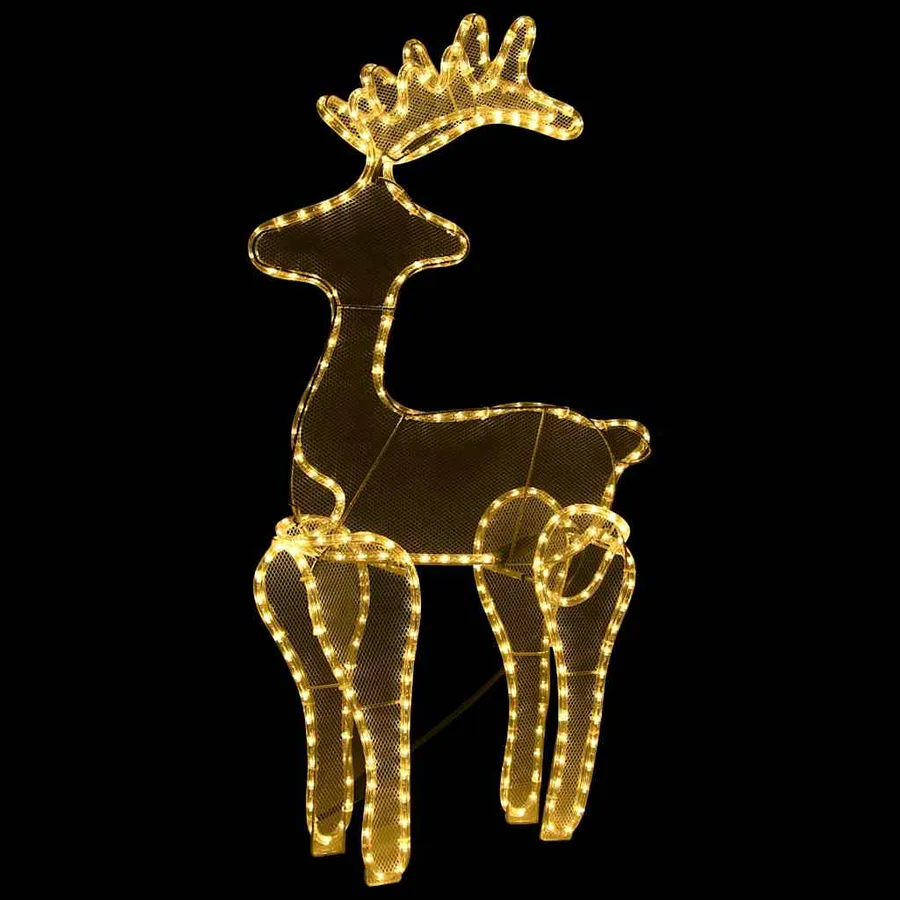 Décoration de Noël de renne avec maille 306 LED 60x24x89 cm - 3