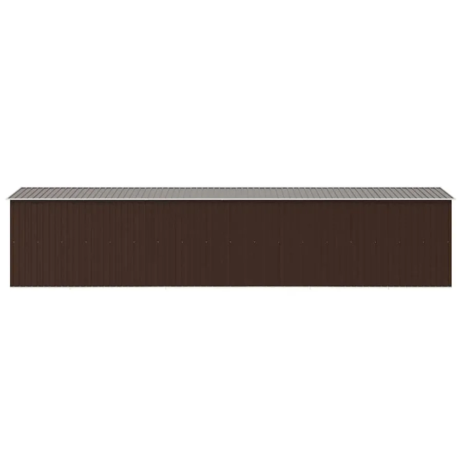 Abri de jardin Marron 257x990x181 cm Acier galvanisé - 6