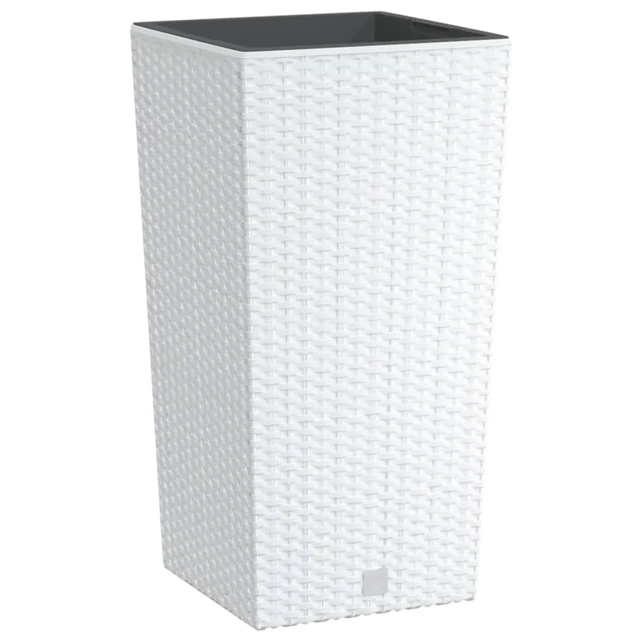 Jardinière et intérieur amovible blanc 11/26,5 L rotin PP - 2