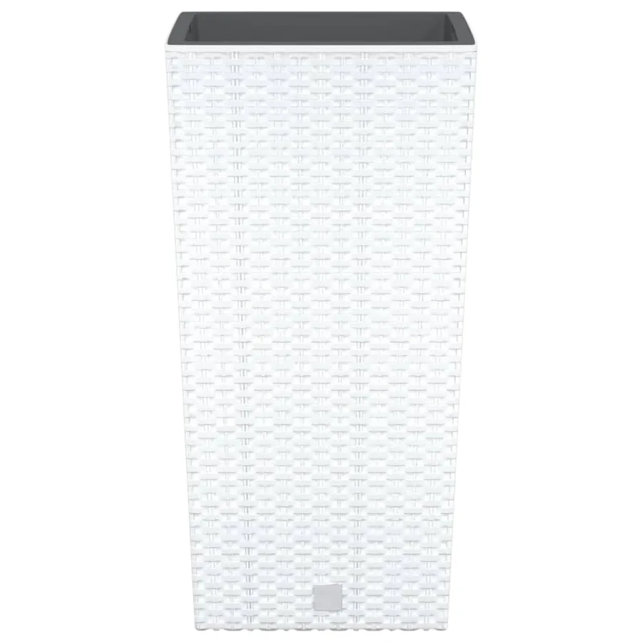 Jardinière et intérieur amovible blanc 11/26,5 L rotin PP - 4