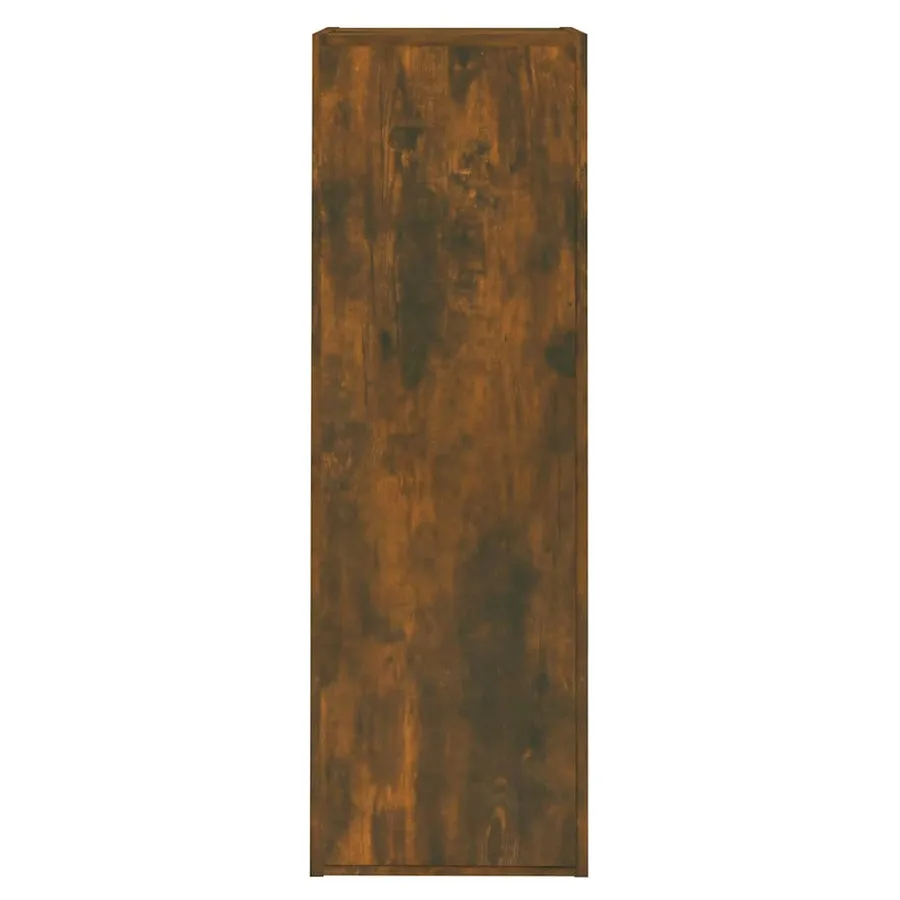Meubles TV Chêne fumé 30,5x30x90 cm Bois d'ingénierie - 5