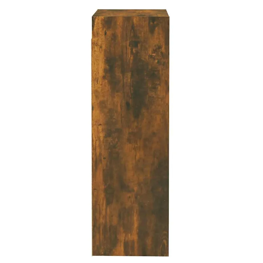 Meubles TV Chêne fumé 30,5x30x90 cm Bois d'ingénierie - 6