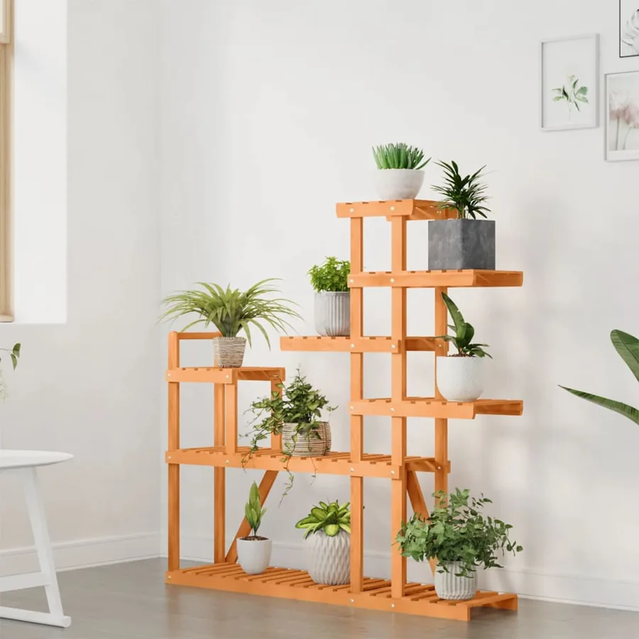 Support à fleurs 110x25x111 cm bois massif de sapin - 3
