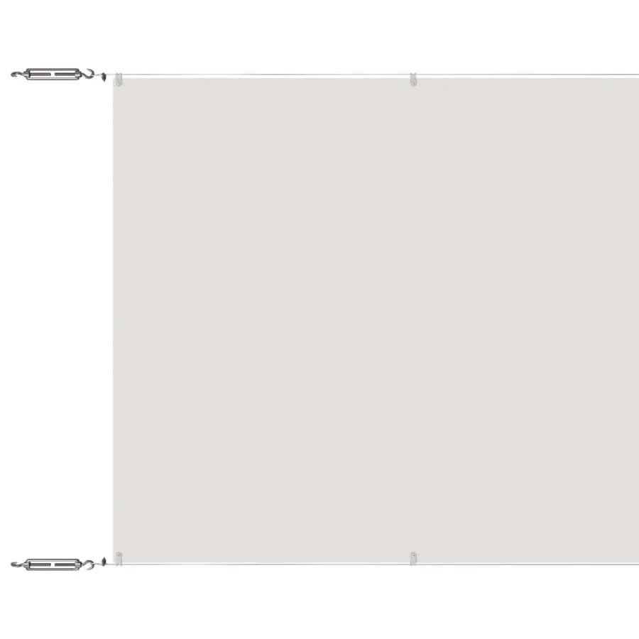 Auvent vertical Blanc 60x800 cm Tissu oxford - 2
