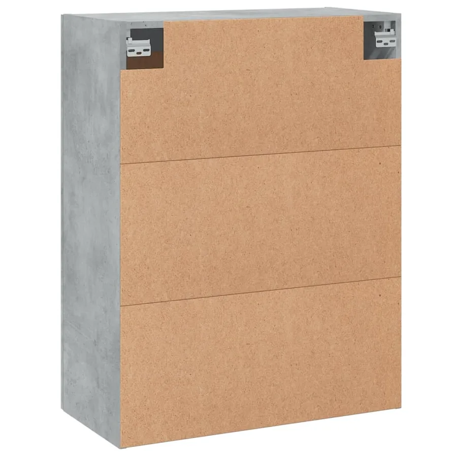Armoire murale gris béton 69,5x34x90 cm bois d'ingénierie - 9