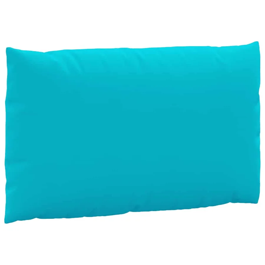 Coussins de palette lot de 3 turquoise tissu Oxford - 5