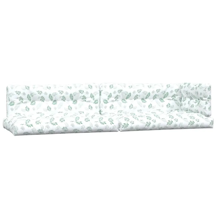 Coussins de palette lot de 5 motif de feuilles tissu - 2