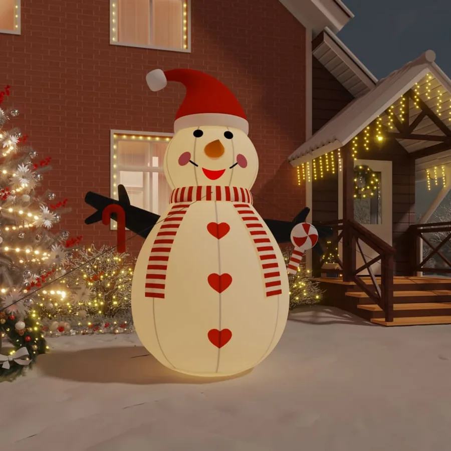 Bonhomme de neige gonflable avec LED 300 cm