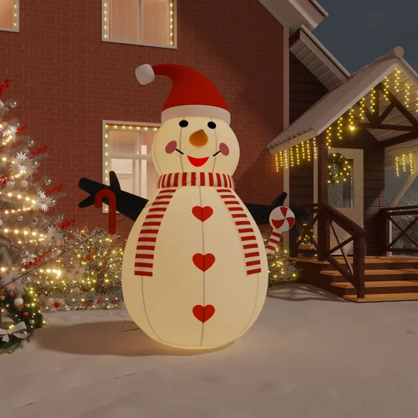 Bonhomme de neige gonflable avec LED 300 cm