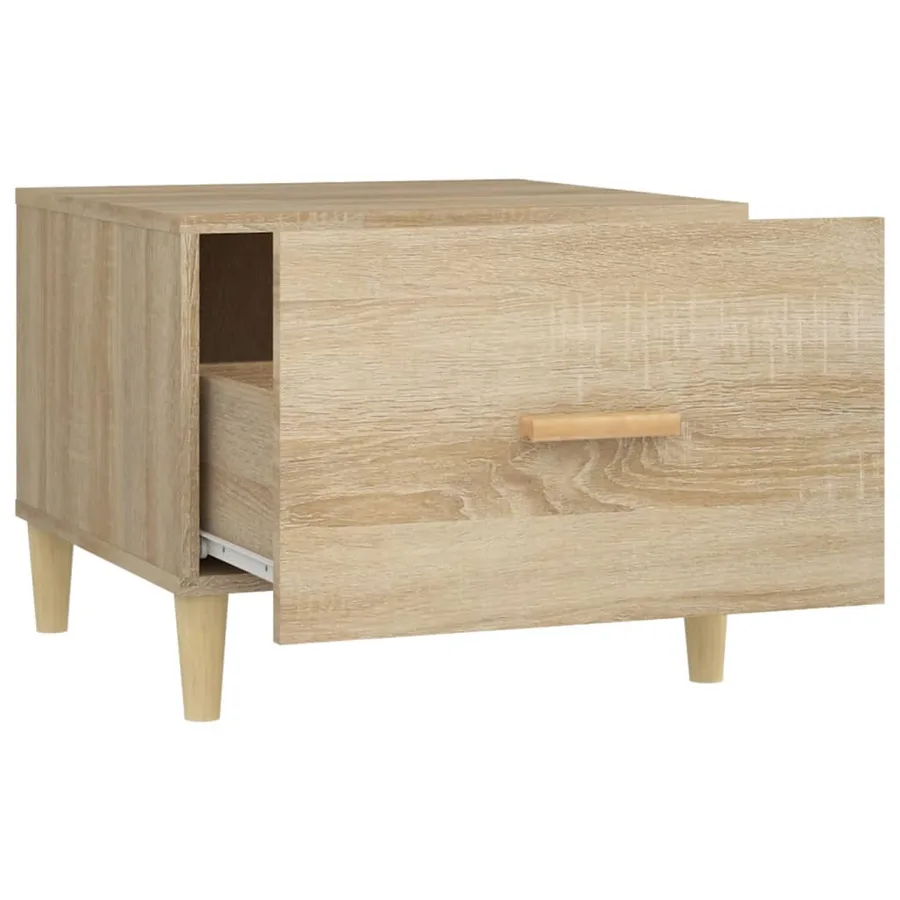 Tables basses 2 pcs chêne sonoma 50x50x40 cm bois d'ingénierie - 7