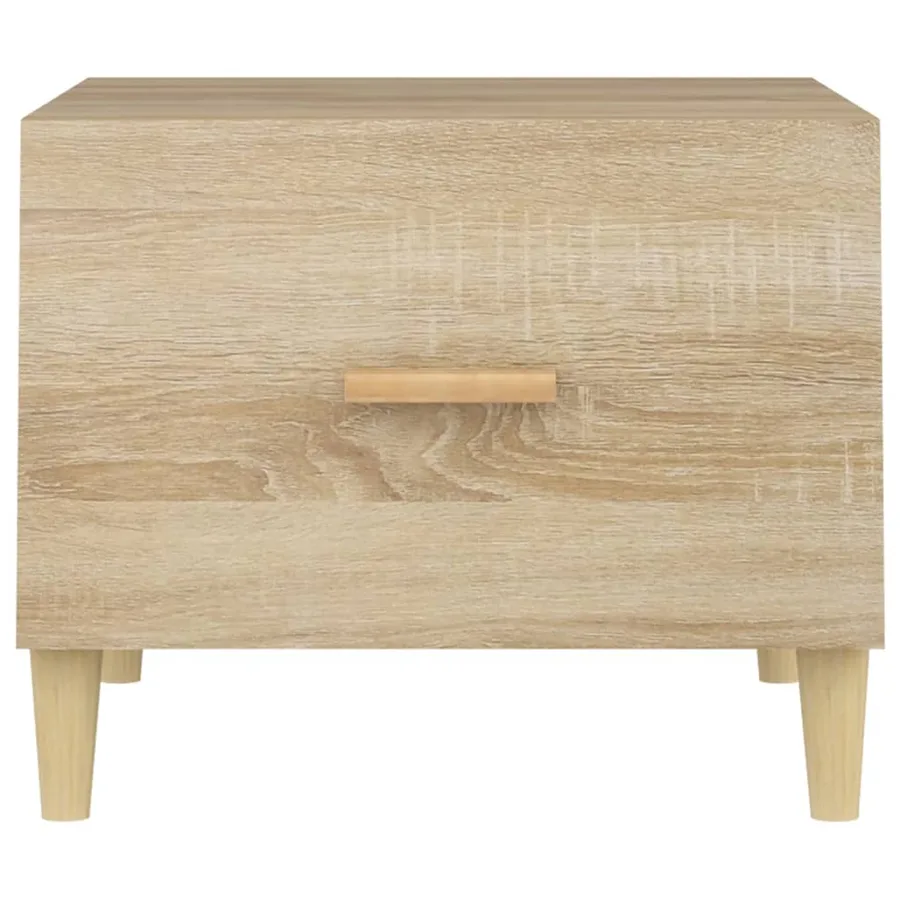 Tables basses 2 pcs chêne sonoma 50x50x40 cm bois d'ingénierie - 8