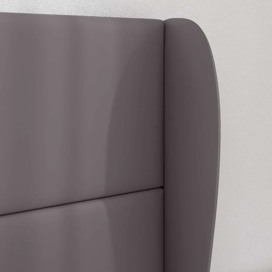 Oreille de tête de lit Gris Foncé 80 x 23 x 6 cm PVC - 4