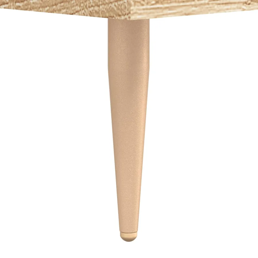 Table de chevet chêne sonoma 40x40x66 cm bois d'ingénierie - 10