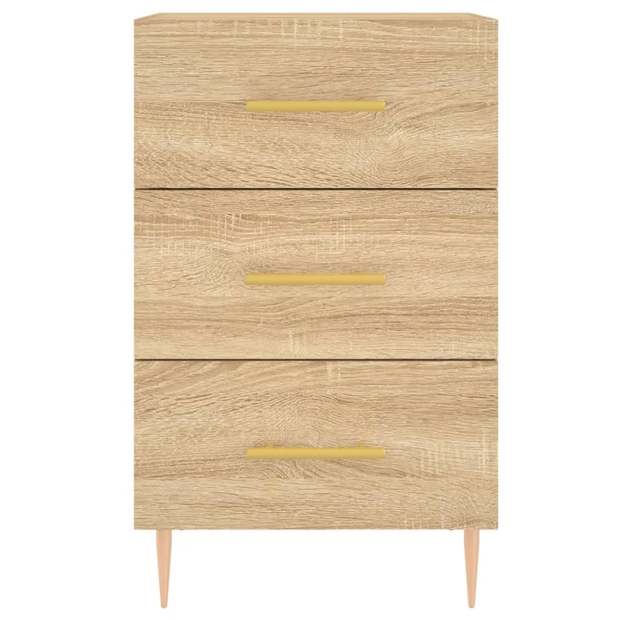 Table de chevet chêne sonoma 40x40x66 cm bois d'ingénierie - 5