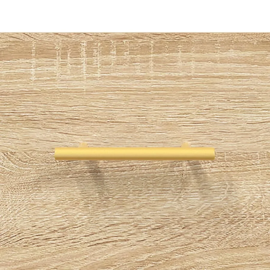 Table de chevet chêne sonoma 40x40x66 cm bois d'ingénierie - 9