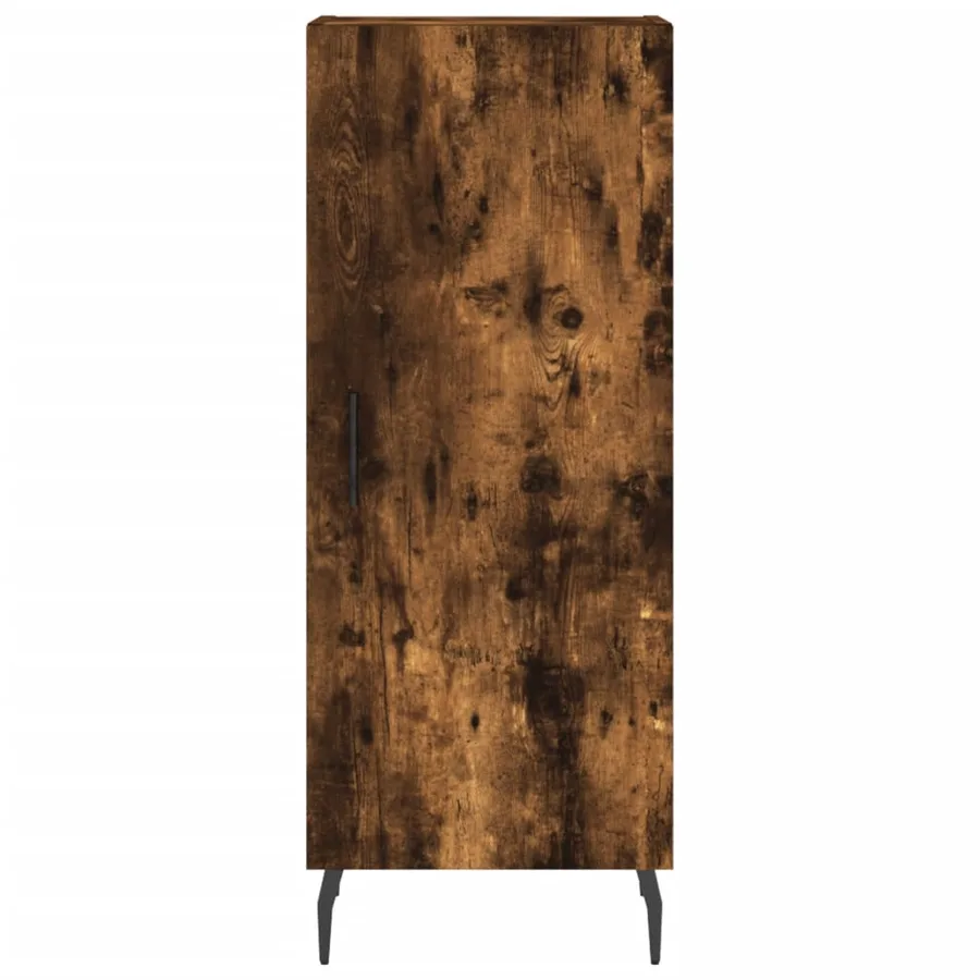 Buffet Chêne fumé 34,5x34x90 cm Bois d'ingénierie - 6