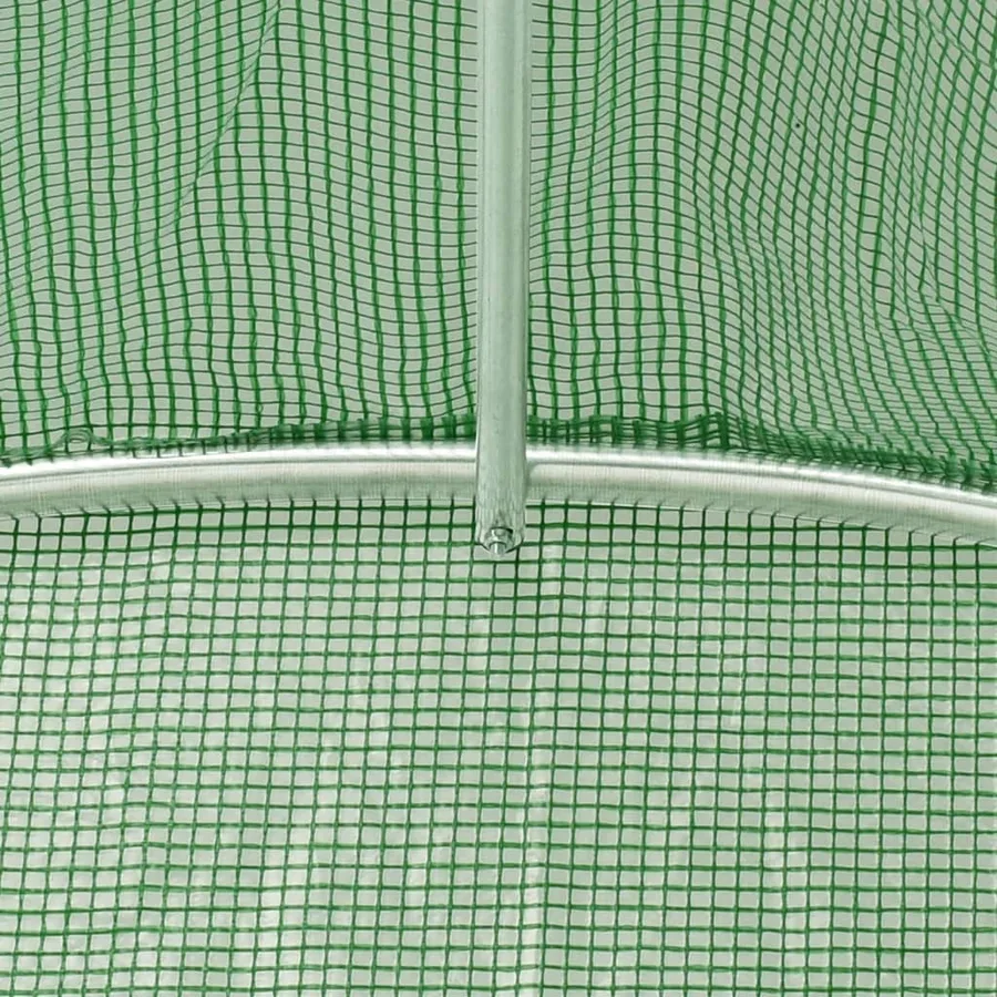 Serre avec cadre en acier vert 80 m² 16x5x2,3 m - 9