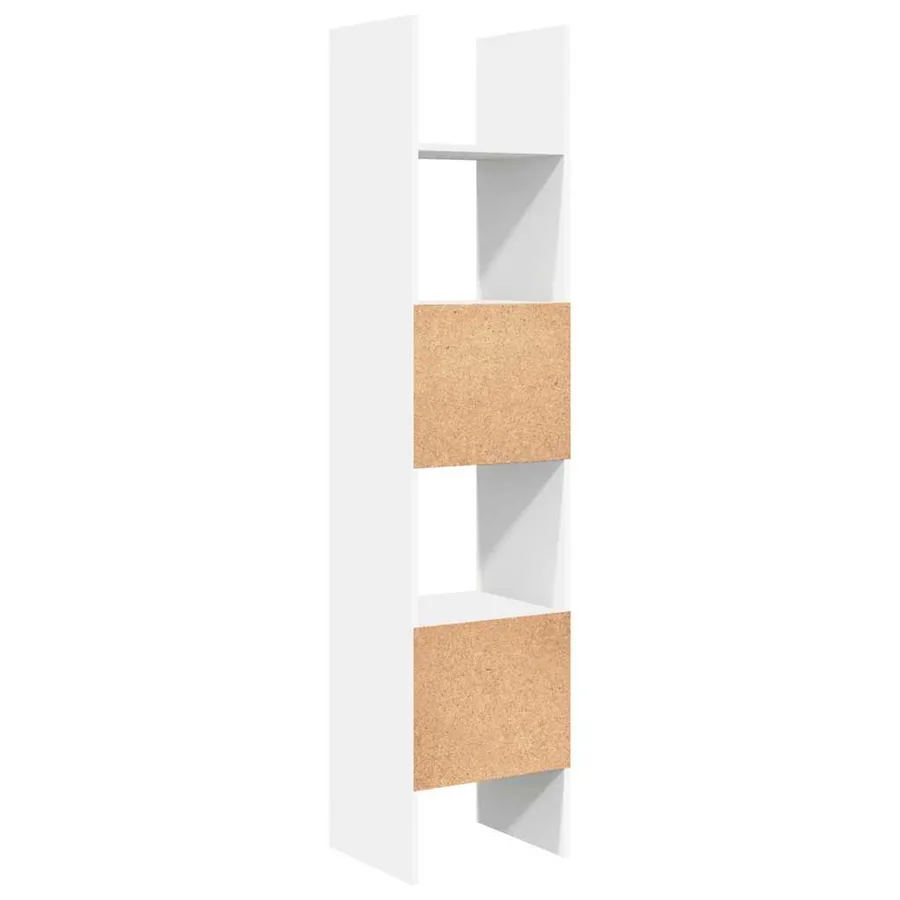 Bibliothèque Blanc 40x35x180 cm Bois d'ingénierie - 7
