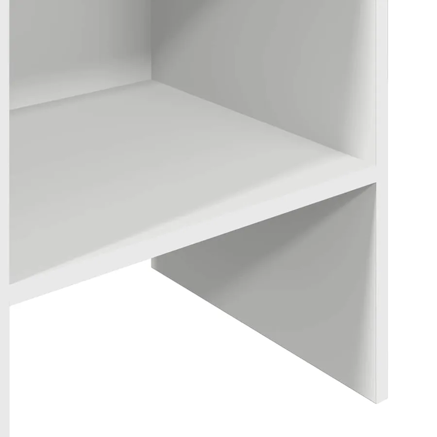 Bibliothèque Blanc 40x35x180 cm Bois d'ingénierie - 8