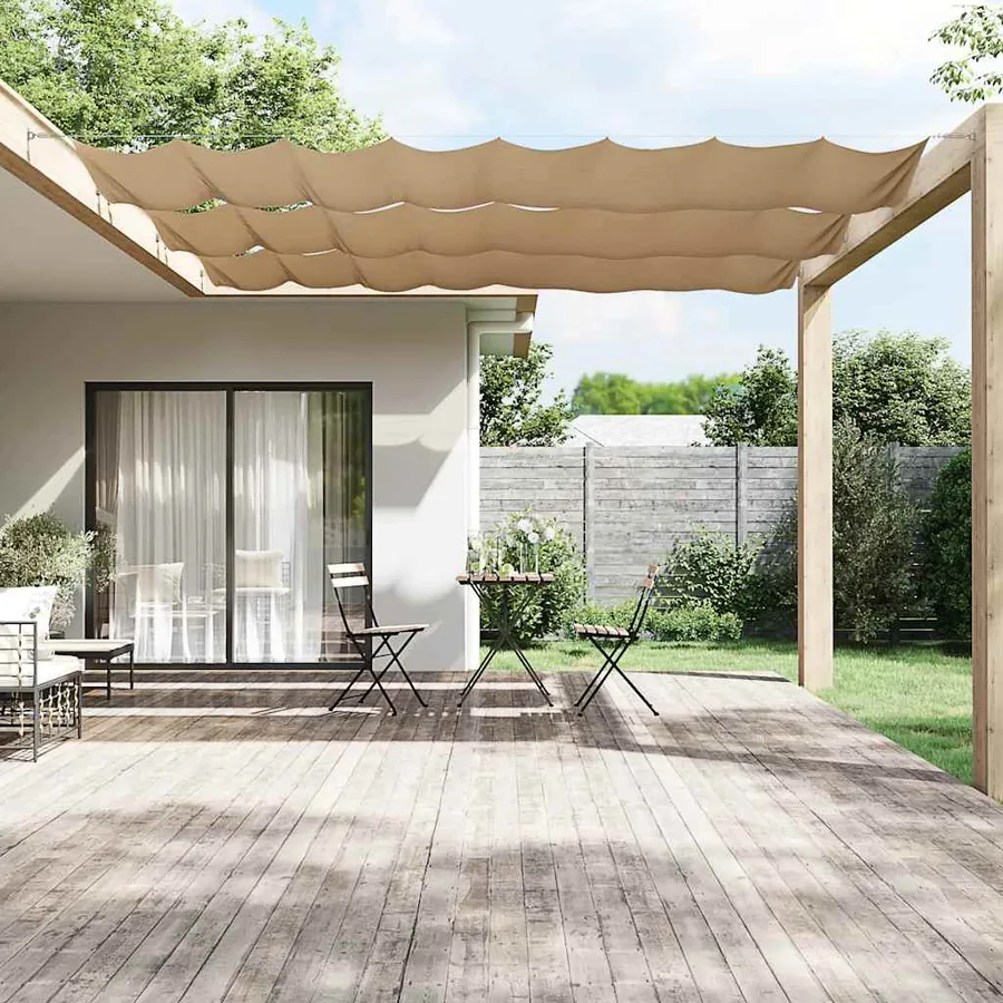 Auvent vertical Taupe 100x1000 cm Tissu oxford