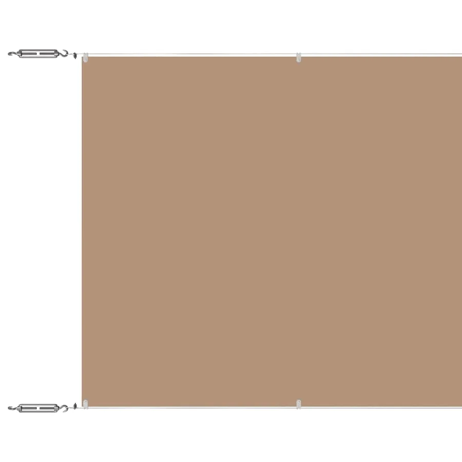 Auvent vertical Taupe 100x1000 cm Tissu oxford - 2