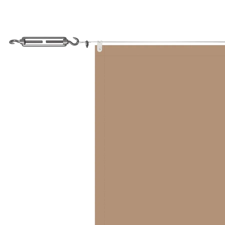 Auvent vertical Taupe 100x1000 cm Tissu oxford - 5