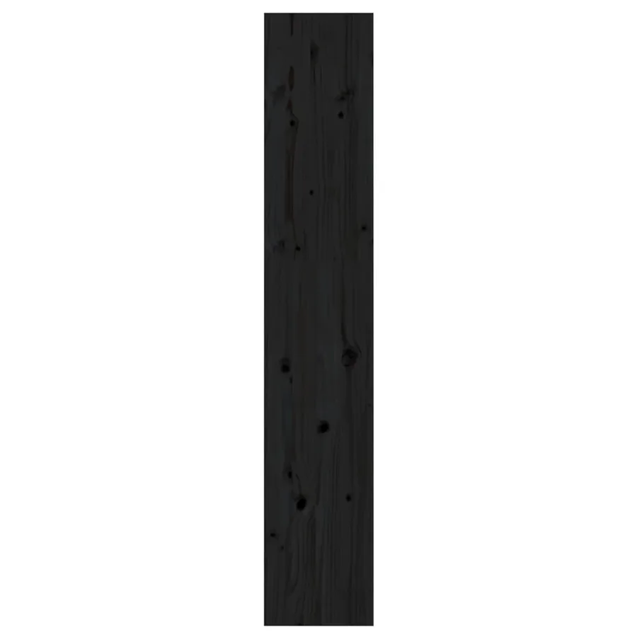 Bibliothèque/Séparateur de pièce Noir 60x30x167,5 cm Pin massif - 4