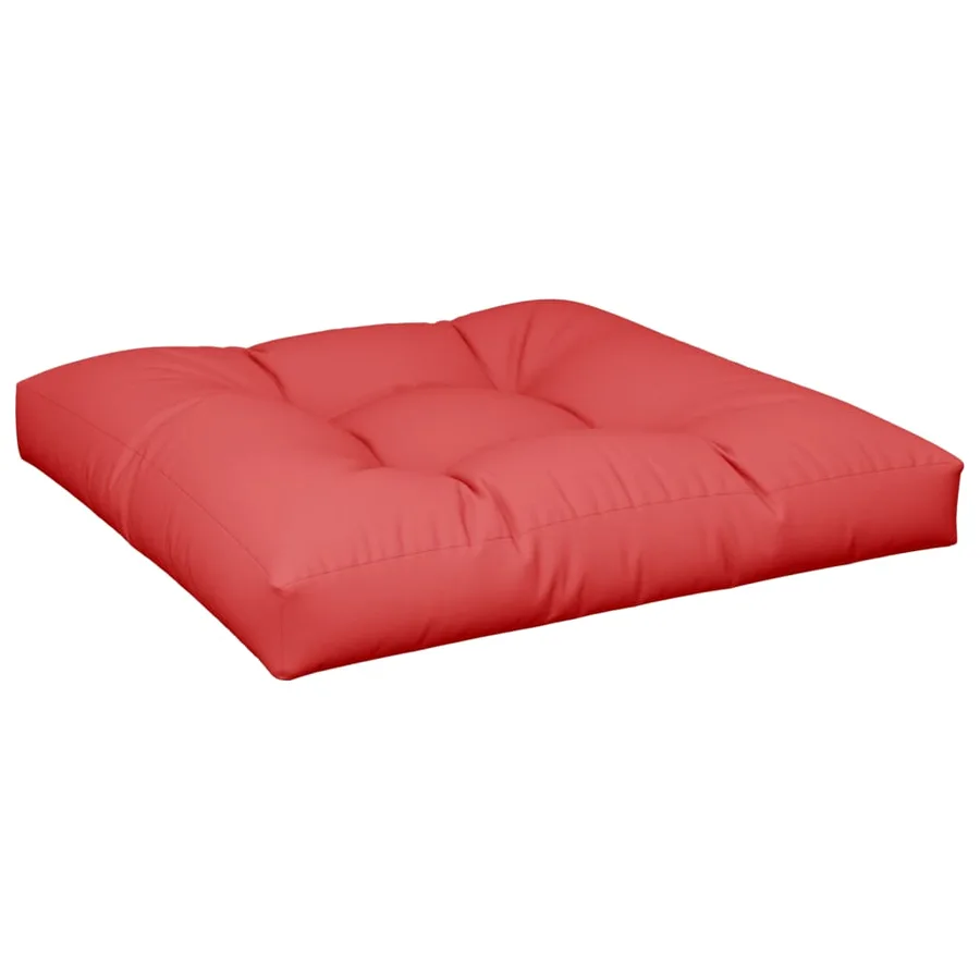 Coussins de palette lot de 2 rouge tissu - 4