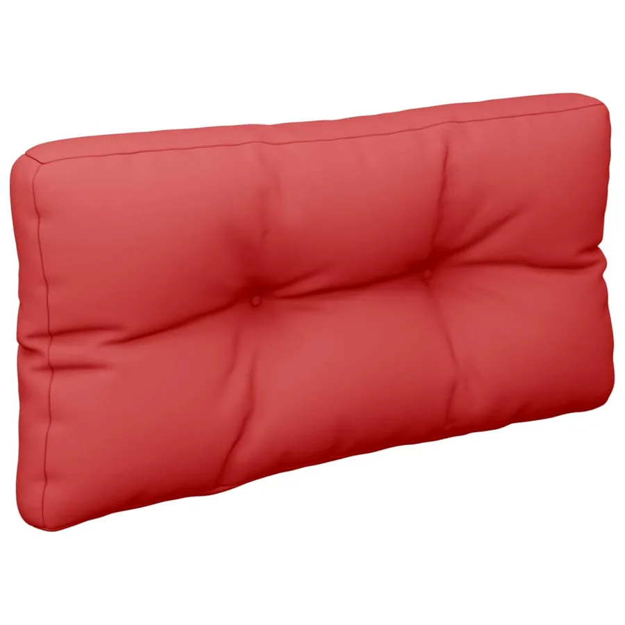 Coussins de palette lot de 2 rouge tissu - 5