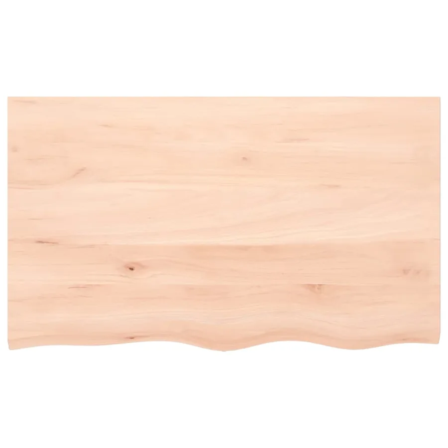 Étagère murale 100x60x2 cm bois de chêne massif non traité - 4