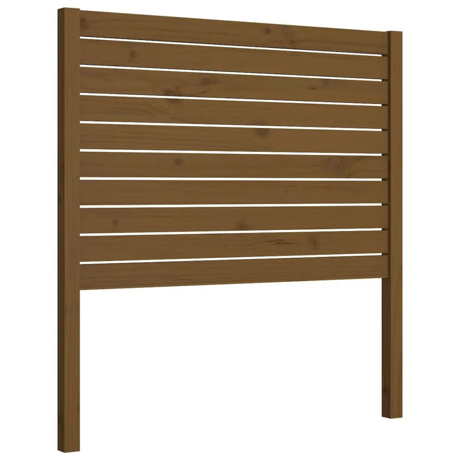 Tête de lit Marron miel 106x4x100 cm Bois massif de pin - 2